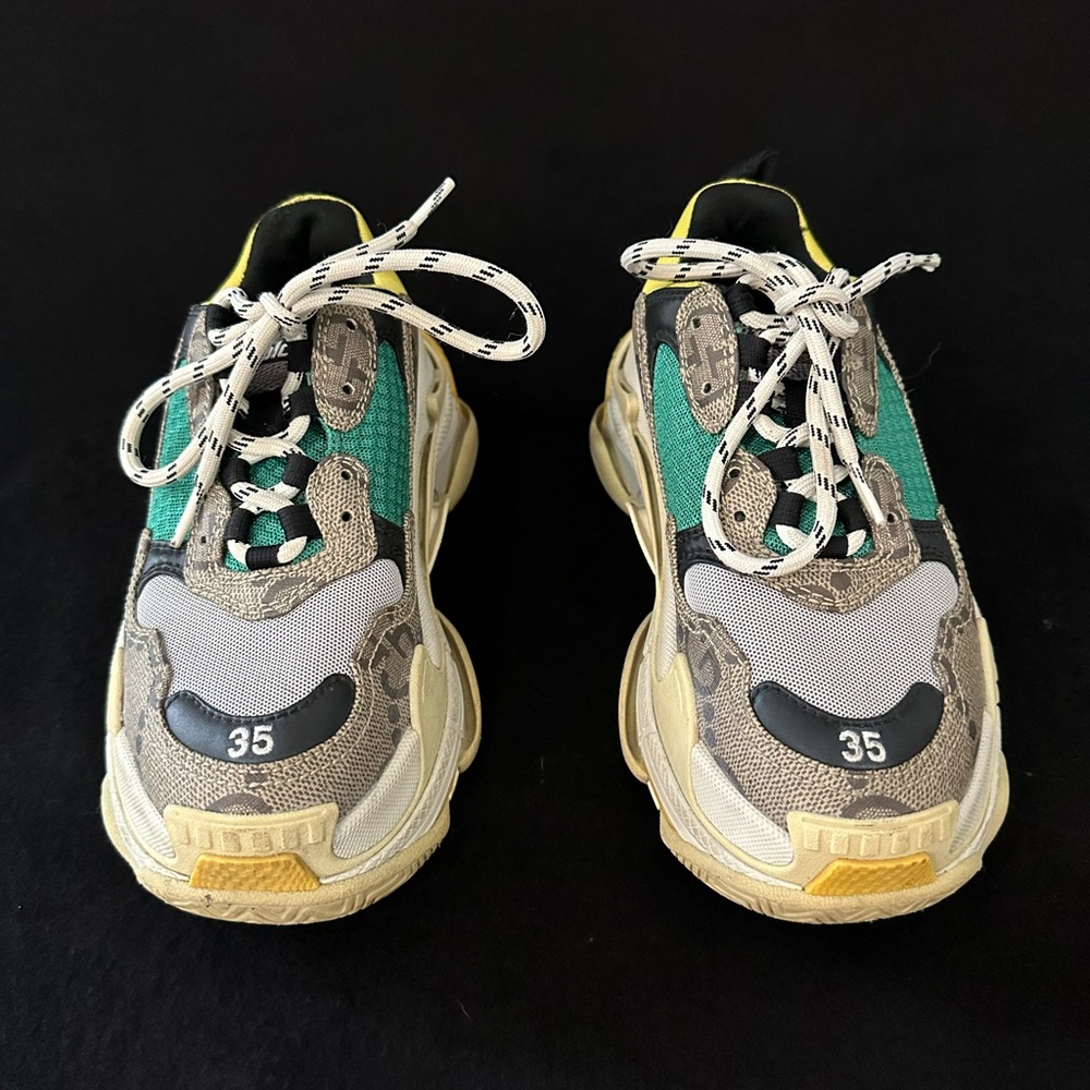 Balenciaga Multicolor Sneakers - Yellow, Green, Gray